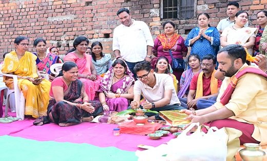 रायपुर : रायगढ़ वार्ड क्रमांक 26 को मिली सामुदायिक भवन की सौगात, वित्त मंत्री  ओ.पी. चौधरी ने किया भूमिपूजन