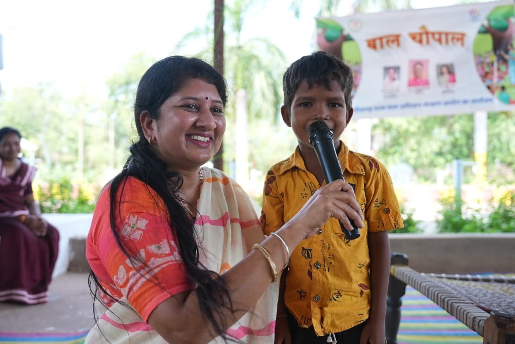 छत्तीसगढ़ बाल अधिकार संरक्षण आयोग की अध्यक्ष वर्णिका शर्मा ने की बाल चौपाल
