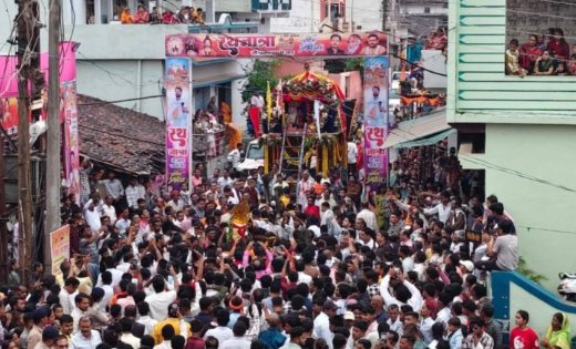 बारिश भी नहीं रोक सकी आस्था की डोर, अमलीपदर की जगन्नाथ रथयात्रा में उमड़ा श्रद्धा का सागर