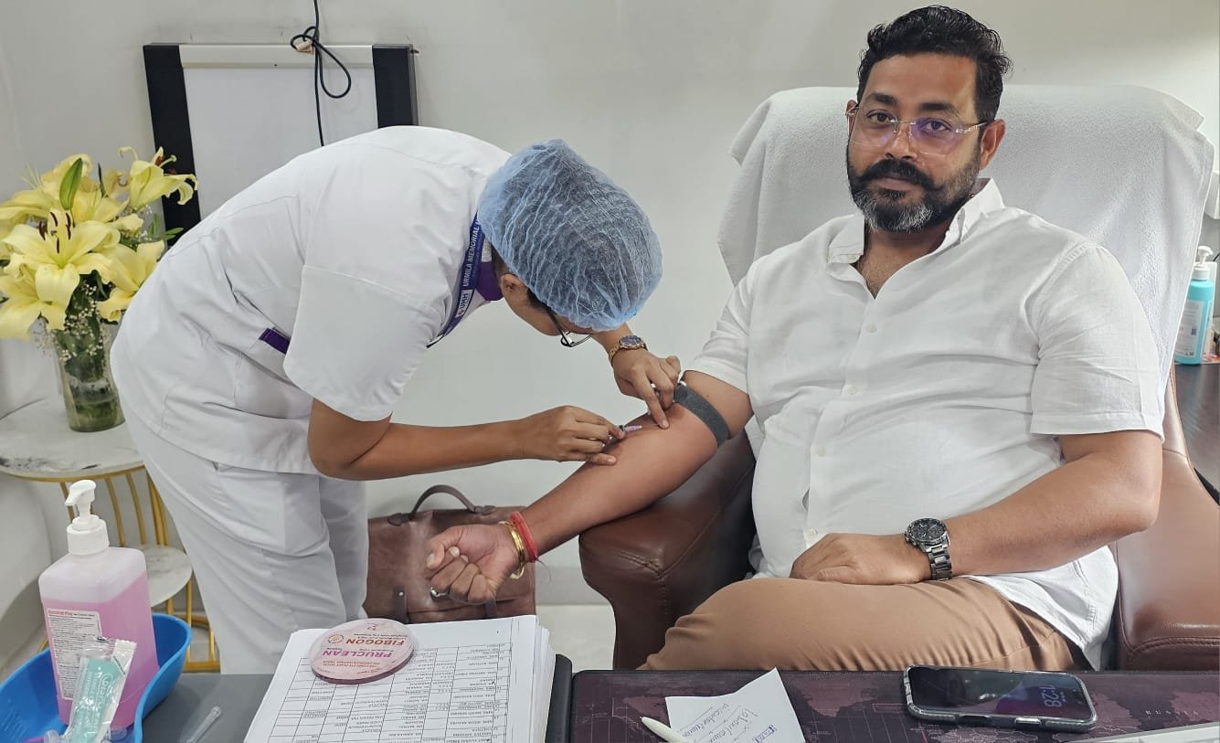 बेटी के जन्मदिन पर डॉक्टर विनोद सिंह ने लगाया निशुल्क स्वास्थ्य जांच शिविर, 57 लोगों को मिला लाभ