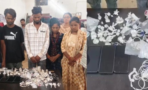 दीवार तोड़कर ज्वेलरी दुकान में घुसे चोर, 72 घंटे में पुलिस ने दबोचा पूरा गिरोह और बरामद किए लाखों के जेवर