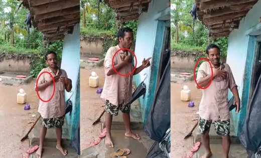 नशे में सांप को गले में डालकर घूमता रहा ग्रामीण, कई बार डसने के बाद अस्पताल से भी हुआ फरार