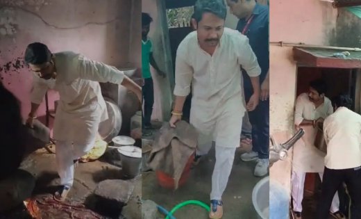 स्कूल में लगी आग, अंदर फंसा था गैस सिलेंडर: विधायक ने जान जोखिम में डालकर 265 बच्चों को बचाया