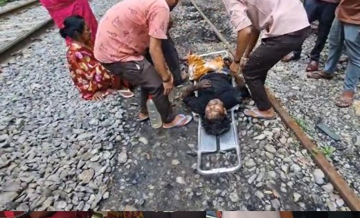 दर्दनाक हादसा, रेलवे ट्रैक पर बैठे युवक के दोनों पैर कटे, सुबह तक पड़ा रहा घायल