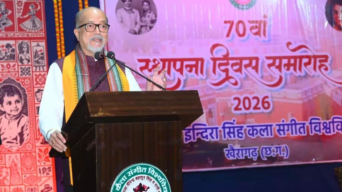 छत्तीसगढ़ की लोककलाओं को डिजिटल मंचों के जरिए दुनिया तक पहुंचाएं, राज्यपाल रमेन डेका, खैरागढ़ विश्वविद्यालय के 70वें स्थापना दिवस पर दिया संदेश