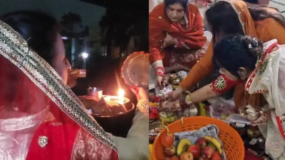 MP-CG में करवा चौथ की धूम, पारंपरिक वेशभूषा में सजी महिलाओं ने चांद देखकर खोला व्रत