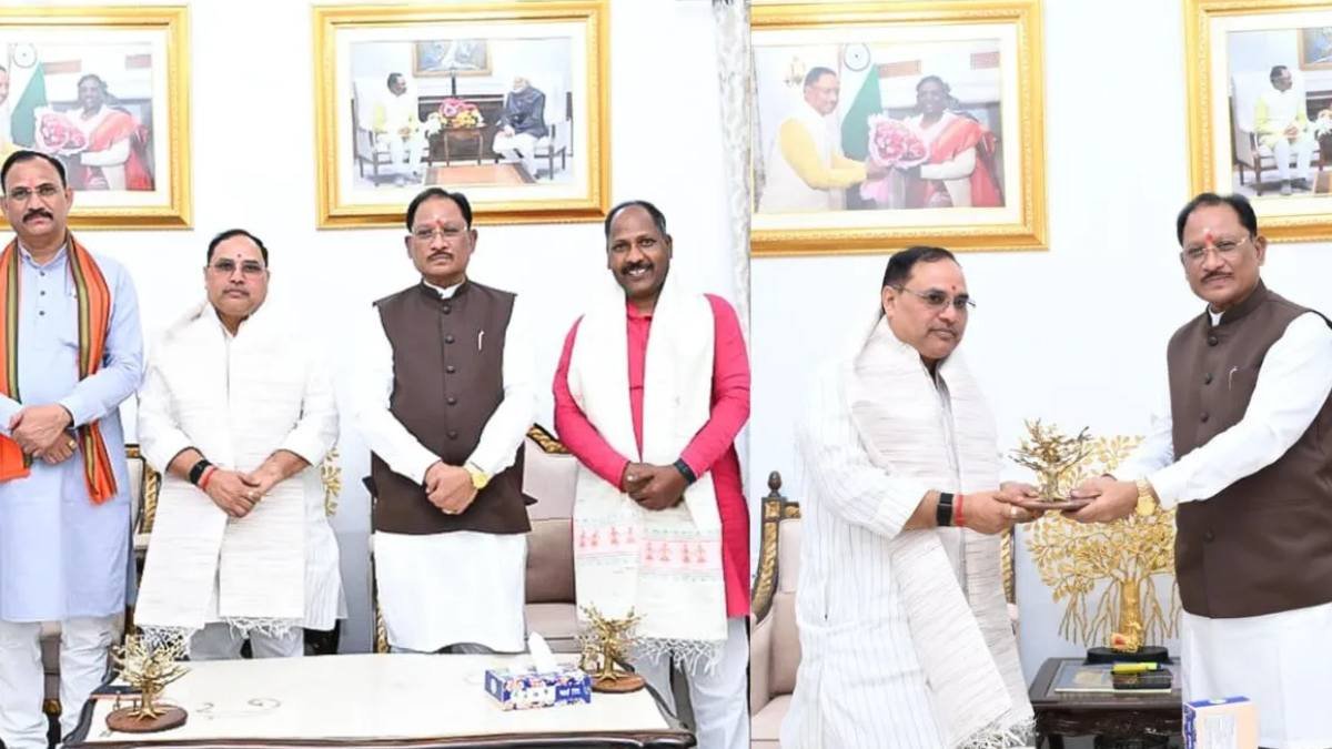 सीएम विष्णुदेव साय ने कर्मवीर सिंह से की मुलाकात, छत्तीसगढ़ बीजेपी के संगठनात्मक मुद्दों पर हुई चर्चा